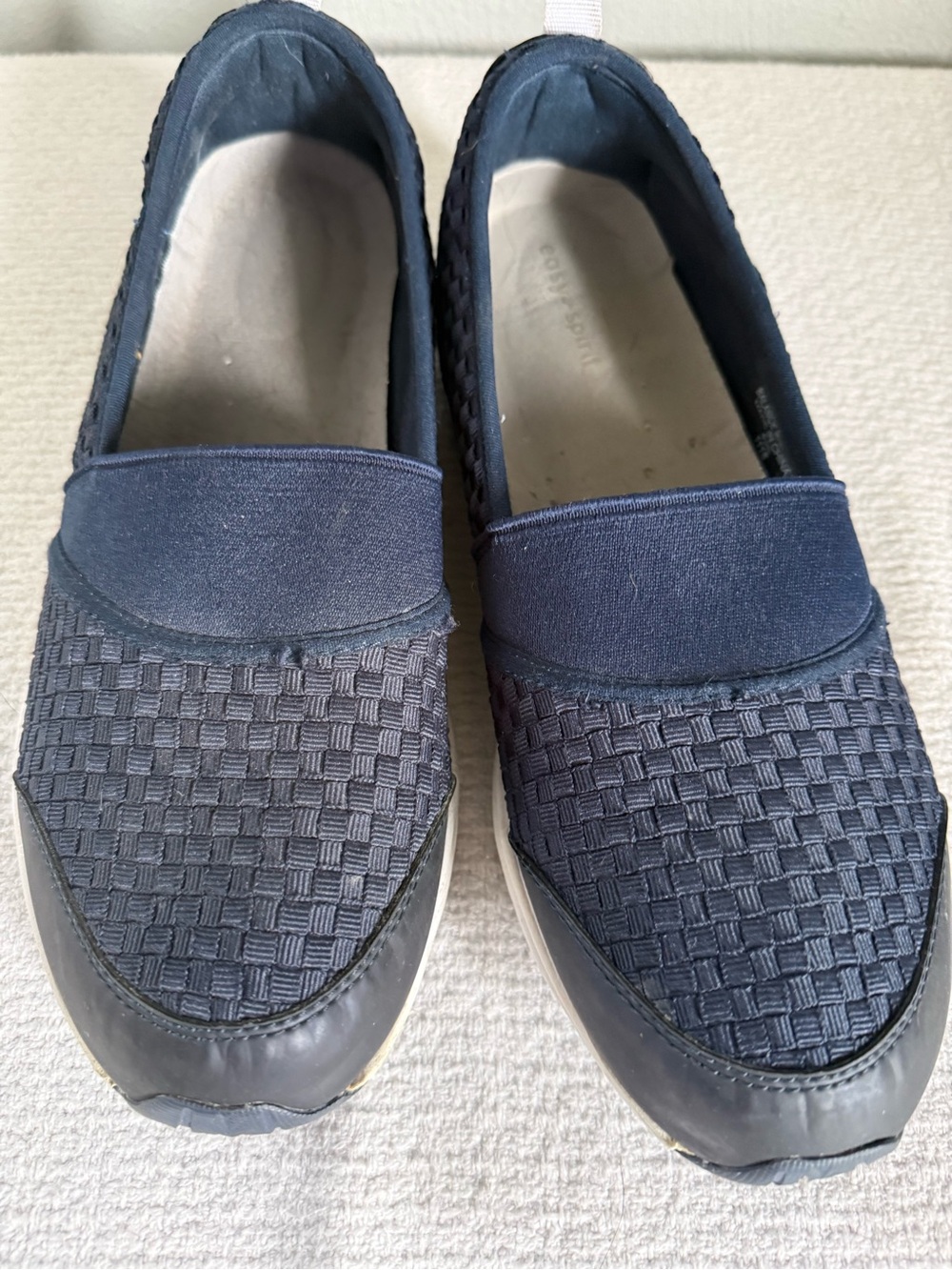 Easy Spirit Navy Woven Slip-On Shoe